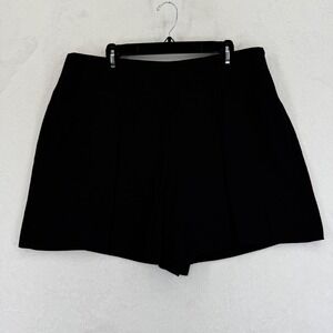 Lauren Ralph‎ Lauren Black Pleated Dress Shorts Size 16 Career Casual